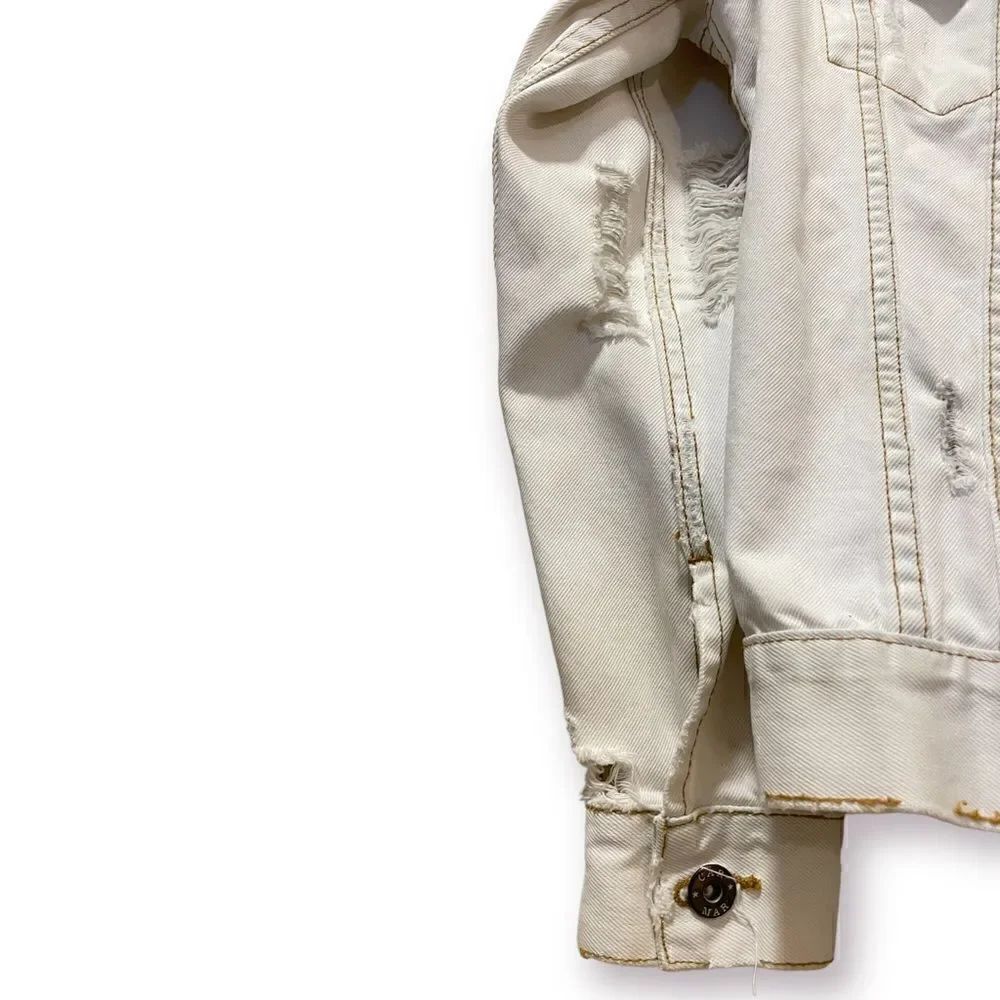 CARMAR Light Denim Distressed Jacket |Size: Small| - Picture 7 of 11